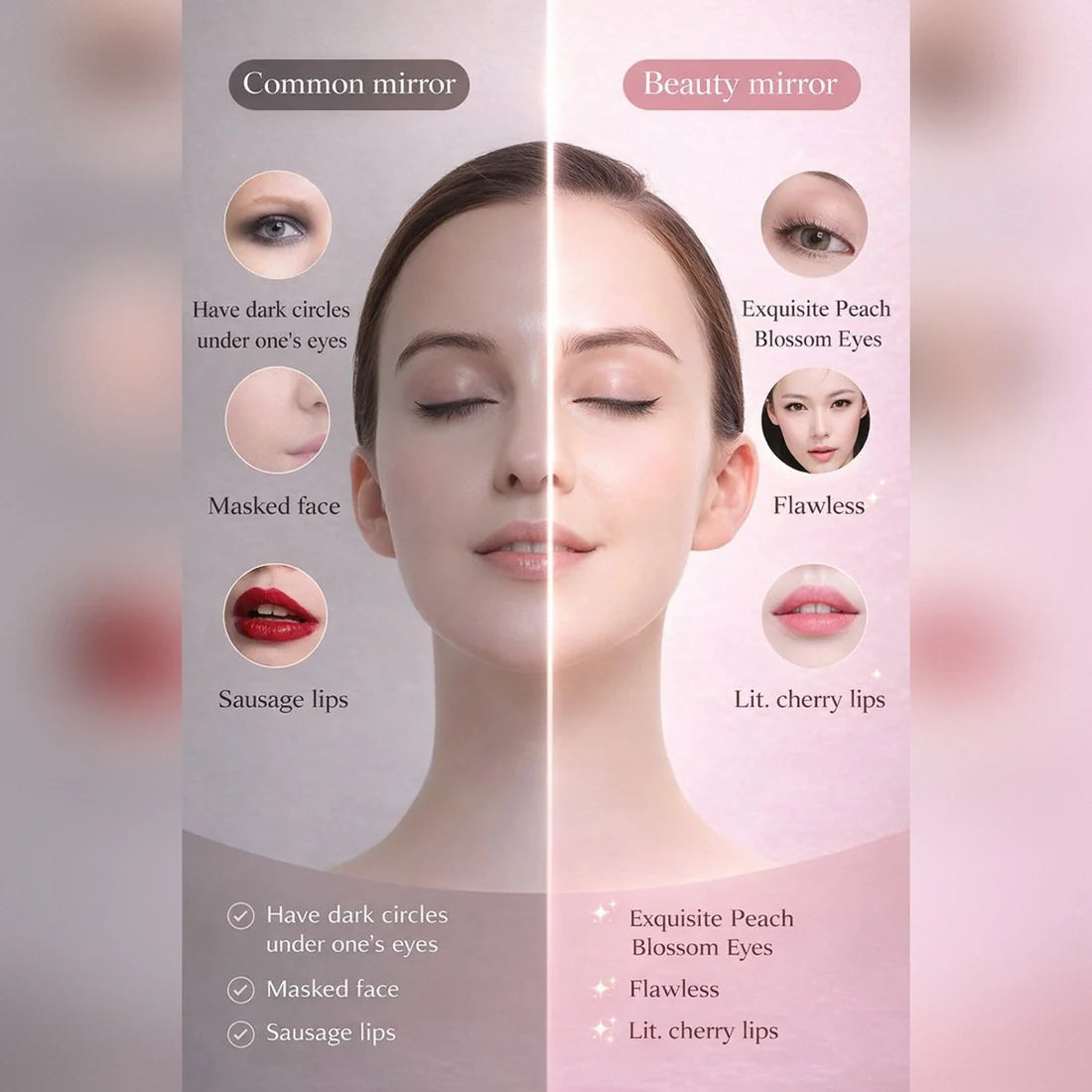 Makeup Box With LED Mirror