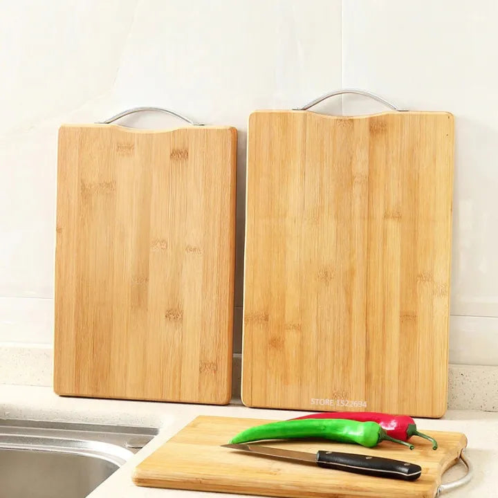 Organic Bamboo Cutting Board for Cut Meat Vegetables Food Prep Revisible Cutting Serving Board- Size 22x32cm